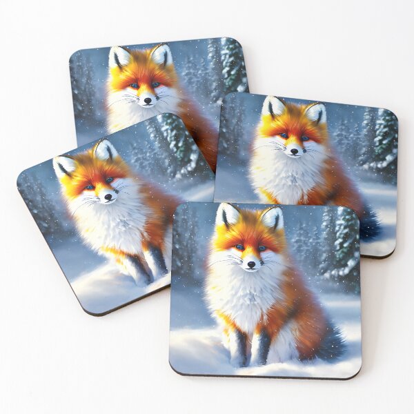 Item preview, Frosty Elegance: A Graceful Fox in a Winter Wonderland designed and sold by RoslinShaw.