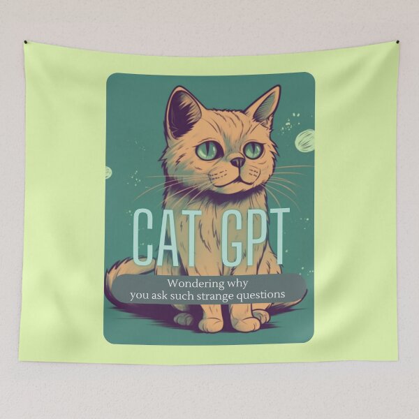 Item preview, Cat GPT Wondering why you ask such strange questions designed and sold by Step, Repeat.