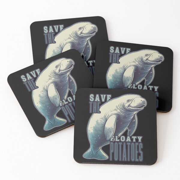 Item preview, Save The Floaty Potatoes Funny Manatee - Manatee designed and sold by YueHeng Creates ⭐⭐⭐⭐⭐.