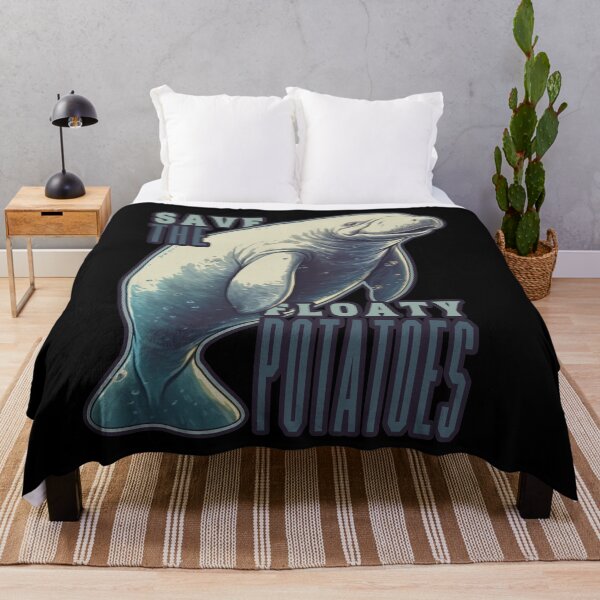 Item preview, Save The Floaty Potatoes Funny Manatee - Manatee designed and sold by YueHeng Creates ⭐⭐⭐⭐⭐.