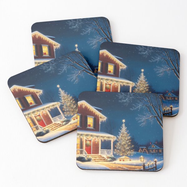 Item preview, Cozy Christmas Home in a Snowy Landscape designed and sold by Zeph1.