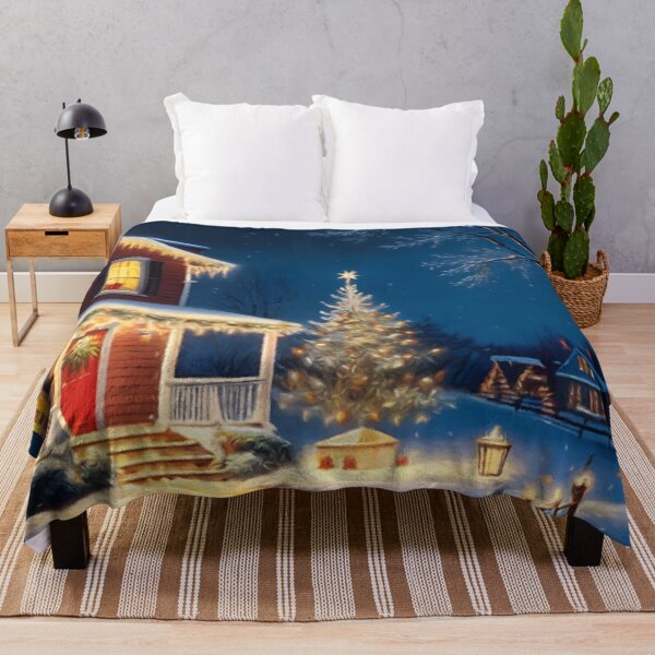 Item preview, Cozy Christmas Home in a Snowy Landscape designed and sold by Zeph1.