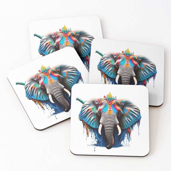 Item preview, rainbow elephant designed and sold by elijam.