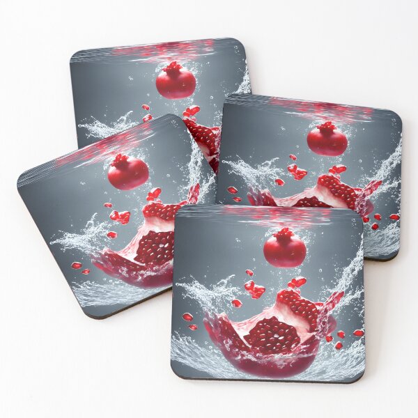 Item preview, Fruits Pomegranate Slice Falling In Water - Fruits designed and sold by internlvisions.