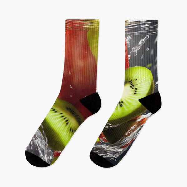 Item preview, Fruits Kiwi Slices Falling In Water - Fruits designed and sold by internlvisions.