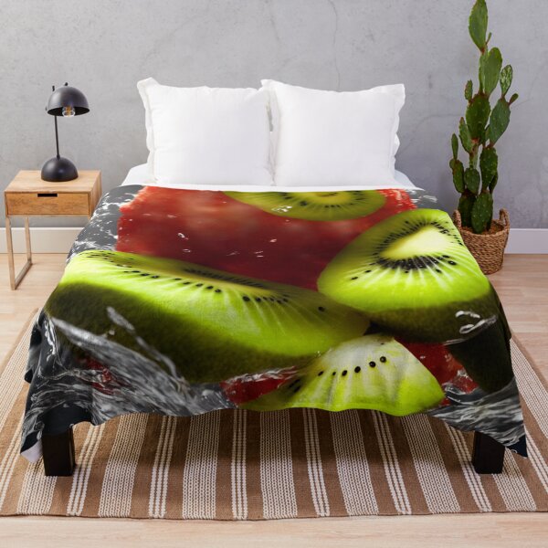 Item preview, Fruits Kiwi Slices Falling In Water - Fruits designed and sold by internlvisions.