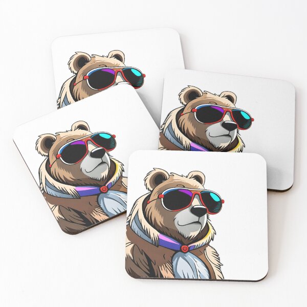 Item preview, bear with glasses designed and sold by elijam.