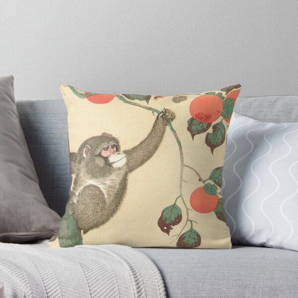 Item preview, Monkey Wasp Persimmon - Ohara Koson designed and sold by NineVi.
