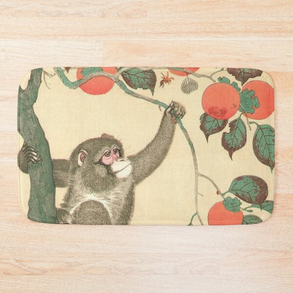 Item preview, Monkey Wasp Persimmon - Ohara Koson designed and sold by NineVi.