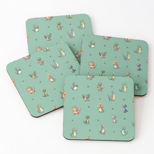 Item preview, Dinosaur Pattern green designed and sold by vascopedro.