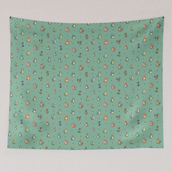 Item preview, Dinosaur Pattern green designed and sold by vascopedro.