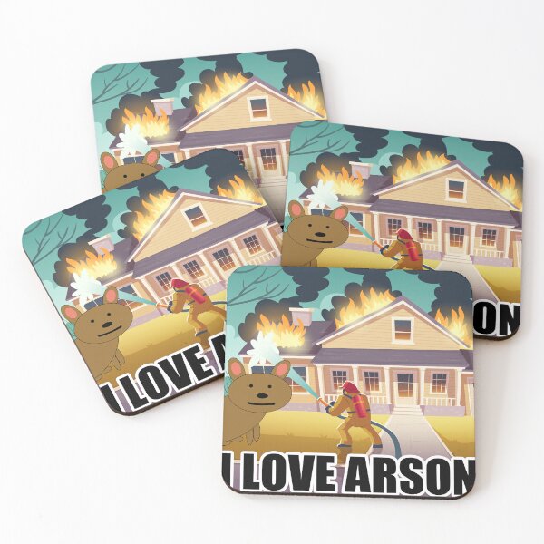 Item preview, I Love Arson Dog designed and sold by TheMilkManMan.