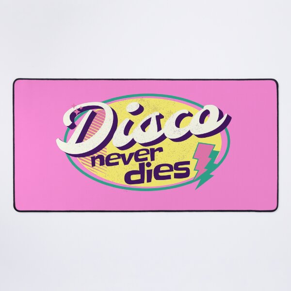 Item preview, DISCO - Never Dies Retro (yellow/pink/aqua) designed and sold by Discothreadz.