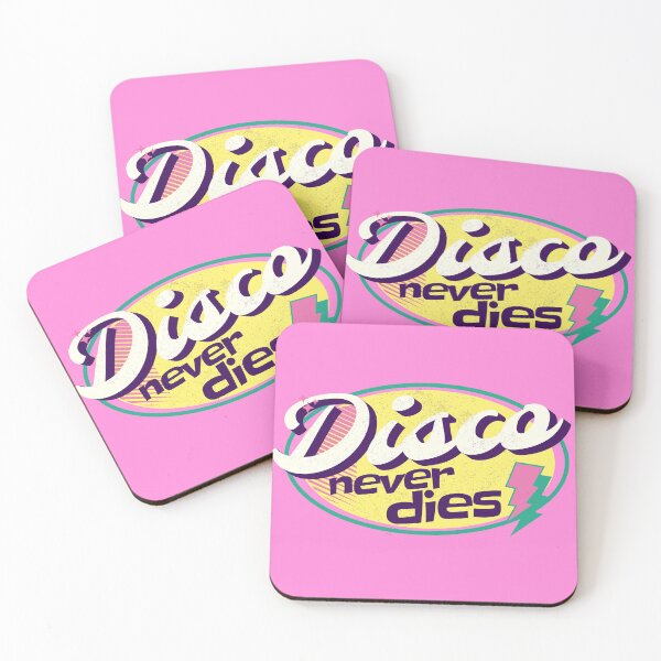 Item preview, DISCO  - Never Dies Retro (yellow/pink/aqua)  designed and sold by Discothreadz.