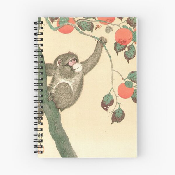 Item preview, Monkey Wasp Persimmon - Ohara Koson designed and sold by NineVi.