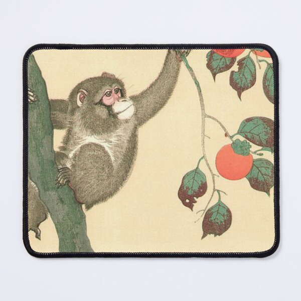 Item preview, Monkey Wasp Persimmon - Ohara Koson designed and sold by NineVi.