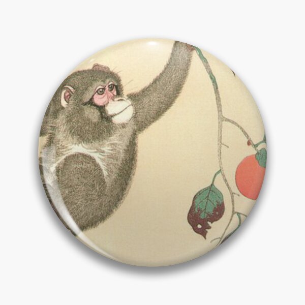 Item preview, Monkey Wasp Persimmon - Ohara Koson designed and sold by NineVi.