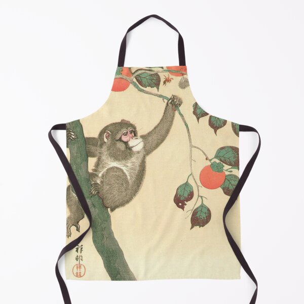 Item preview, Monkey Wasp Persimmon - Ohara Koson designed and sold by NineVi.