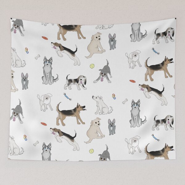 Item preview, Cute dogs pattern designed and sold by CreationsByBear.