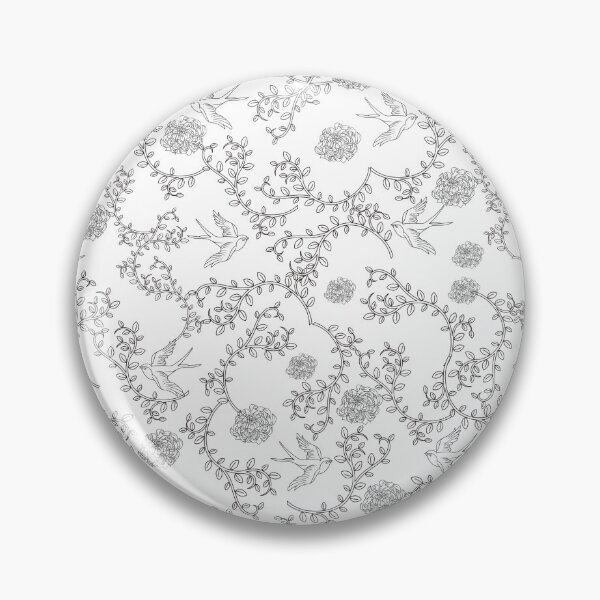 Item preview, Baroque inspired swallows and peonies designed and sold by lolla-doesstuff.