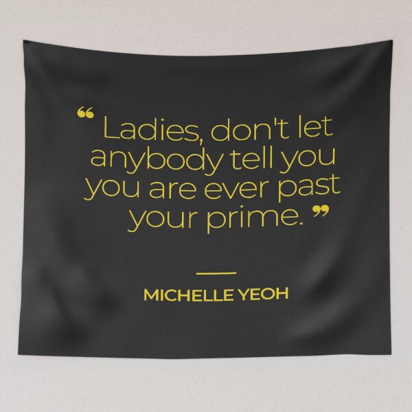 Item preview, Michelle Yeoh Inspirational Quotes designed and sold by TonsPOD.