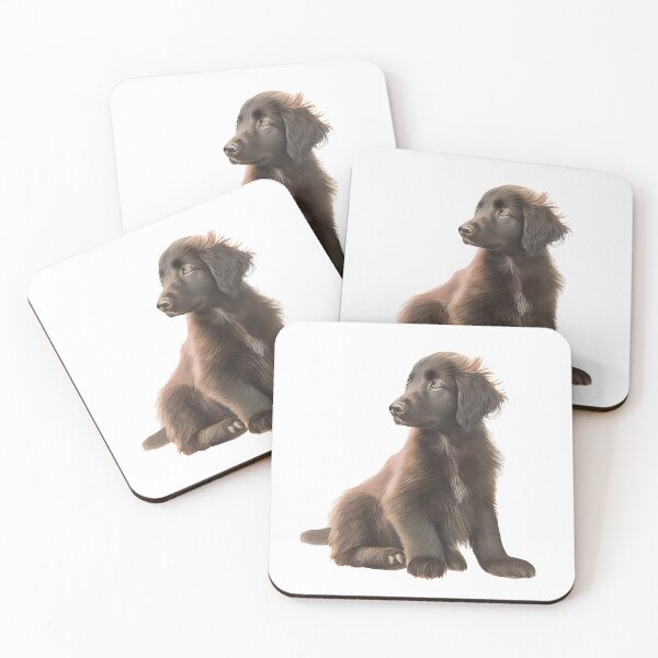 Item preview, Flat-coated Retriever Puppy designed and sold by hyperweave.