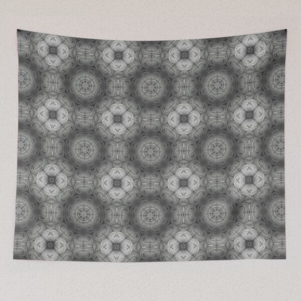 Item preview, Black and White Yarn Kaleidoscope Pattern 14 designed and sold by Swabcraft.