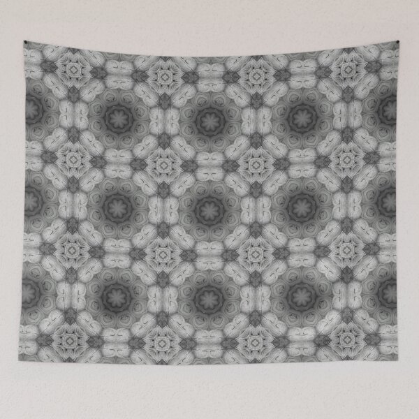 Item preview, Black and White Yarn Kaleidoscope Pattern 15 designed and sold by Swabcraft.