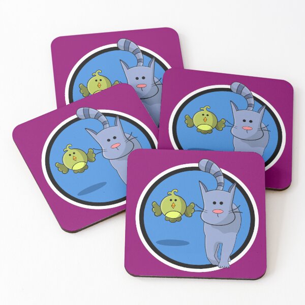 Item preview, Kitty Kat and Birdie designed and sold by Sfumata Illustration.