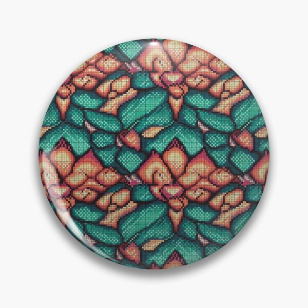 Item preview, Lotus flower pixel art pattern designed and sold by paulstamp.