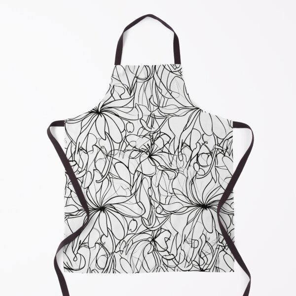 Item preview, Black And White Floral Abstract Print designed and sold by Krizelle Flores.