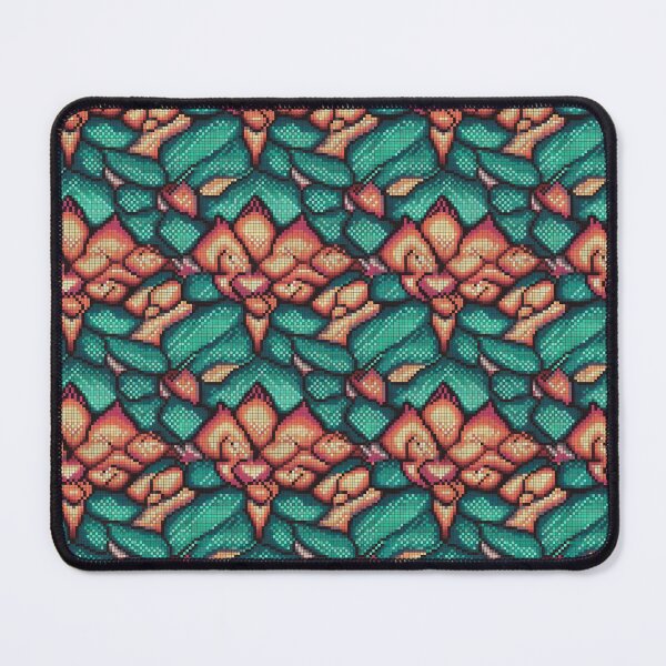 Item preview, Lotus flower pixel art pattern designed and sold by paulstamp.