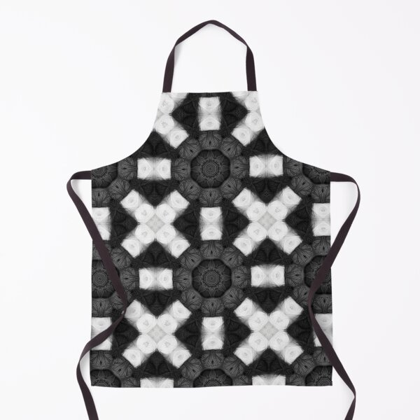 Aperçu de l'œuvre Black and White Yarn Kaleidoscope Pattern 21 créée et vendue par Swabcraft.