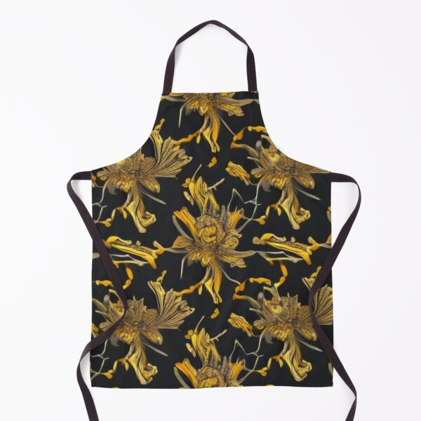 Item preview, Gold and Black Abstract Floral designed and sold by calibrit.