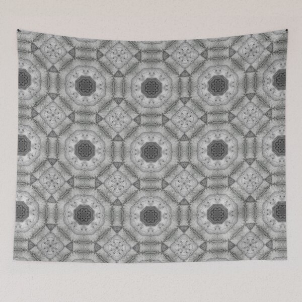 Item preview, Black and White Yarn Kaleidoscope Pattern 26 designed and sold by Swabcraft.