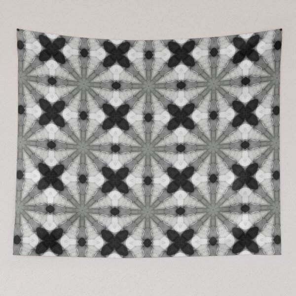 Item preview, Black and White Yarn Kaleidoscope Pattern 29 designed and sold by Swabcraft.
