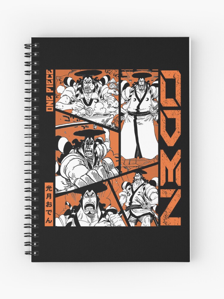 Kozuki Oden - One Piece Manga Panel color version Spiral Notebook for Sale  by Geonime