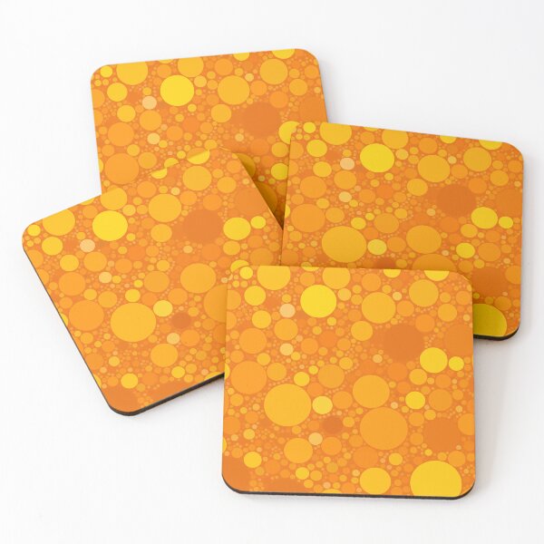 Item preview, Warm Sunshine Orange Polkadots Abstract Pattern designed and sold by patternsoup.