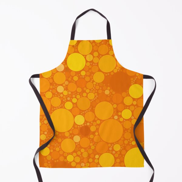Item preview, Warm Sunshine Orange Polkadots Abstract Pattern designed and sold by patternsoup.