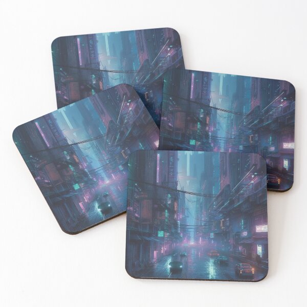 Item preview, Cyberpunk City Futuristic Tokyo Fantasy designed and sold by Aurora Hues.