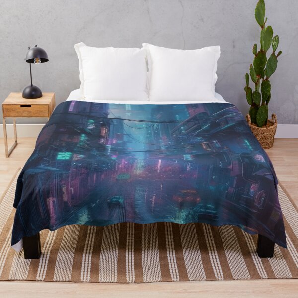 Item preview, Cyberpunk City Futuristic Tokyo Fantasy designed and sold by Aurora Hues.