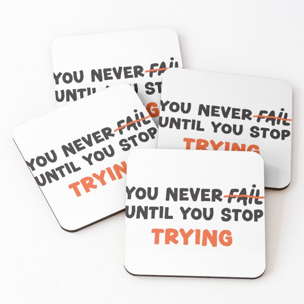 Item preview, you Never Fail Until You Stop Trying Premium T-Shirt designed and sold by r1bbit.