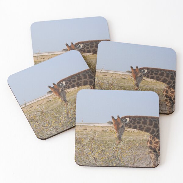 Item preview, Giraffe nibbling on a spiky bush  designed and sold by AussieAl.
