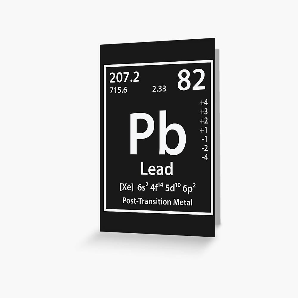 "Lead Element" Greeting Card for Sale by cerebrands Redbubble