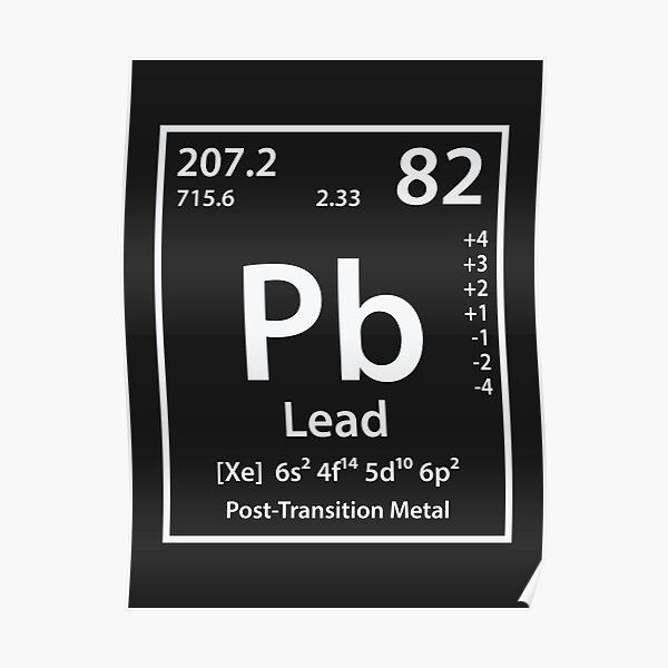 "Lead Element" Poster for Sale by cerebrands Redbubble