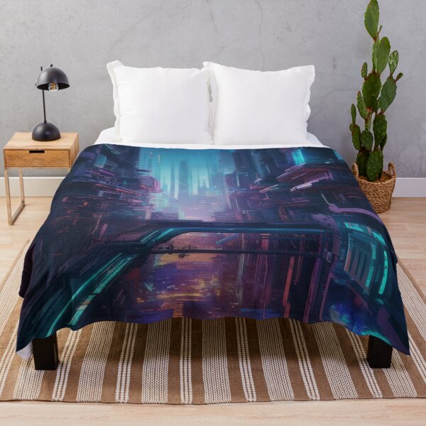 Item preview, Cyberpunk City Futuristic Tokyo Fantasy designed and sold by Aurora Hues.