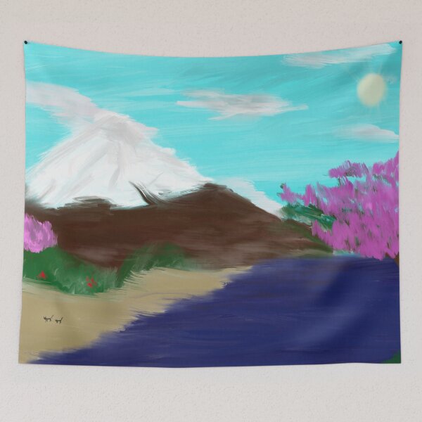 Item preview, Sakuras Blossoming by Mt. Fuji designed and sold by LucythePhoenix.