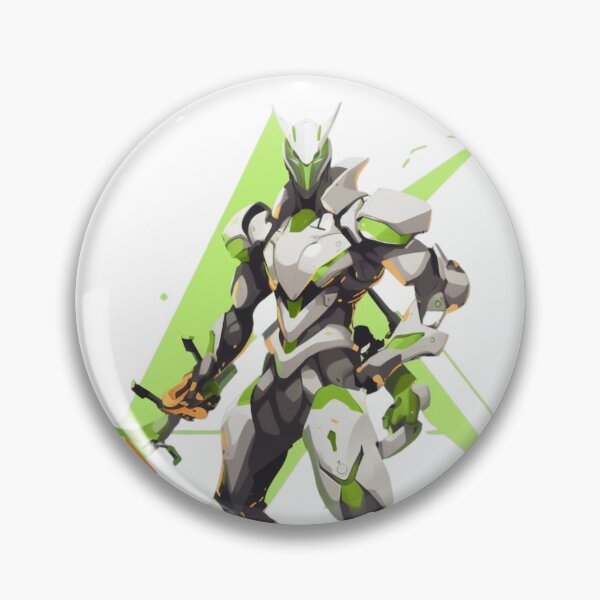 Item preview, Futuristic Genji: Sleek Vector Fan Art of Overwatch's Ninja Warrior designed and sold by RobotBadGuy0.