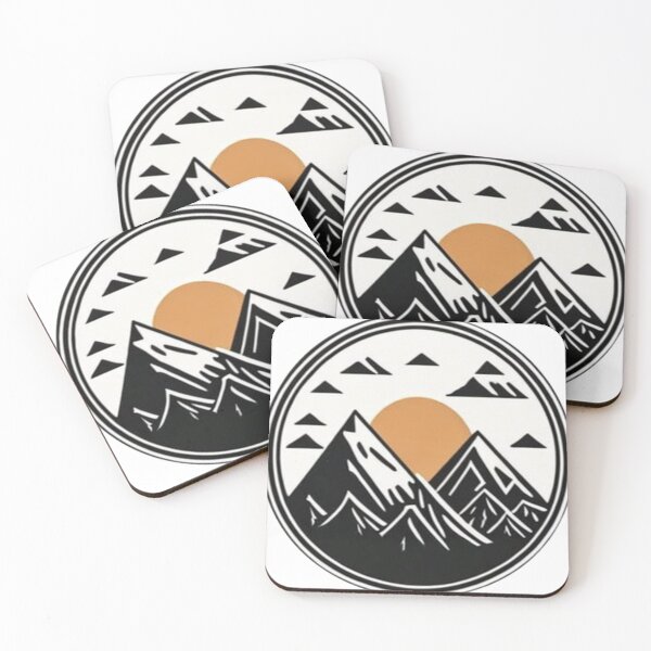 Item preview, Mountains in a circle logo designed and sold by Hillol Bora.