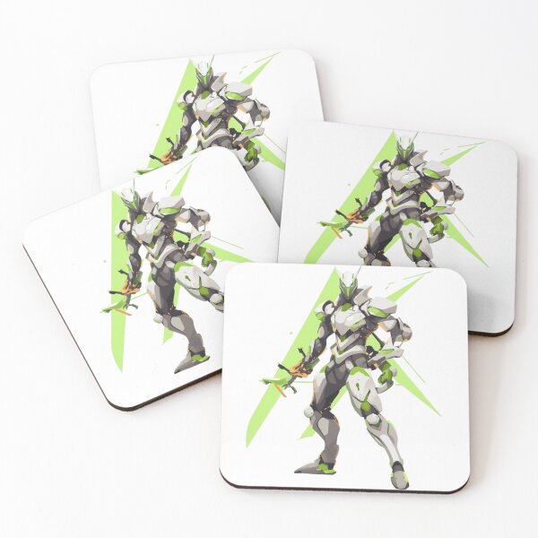 Item preview, Futuristic Genji: Sleek Vector Fan Art of Overwatch's Ninja Warrior designed and sold by RobotBadGuy0.